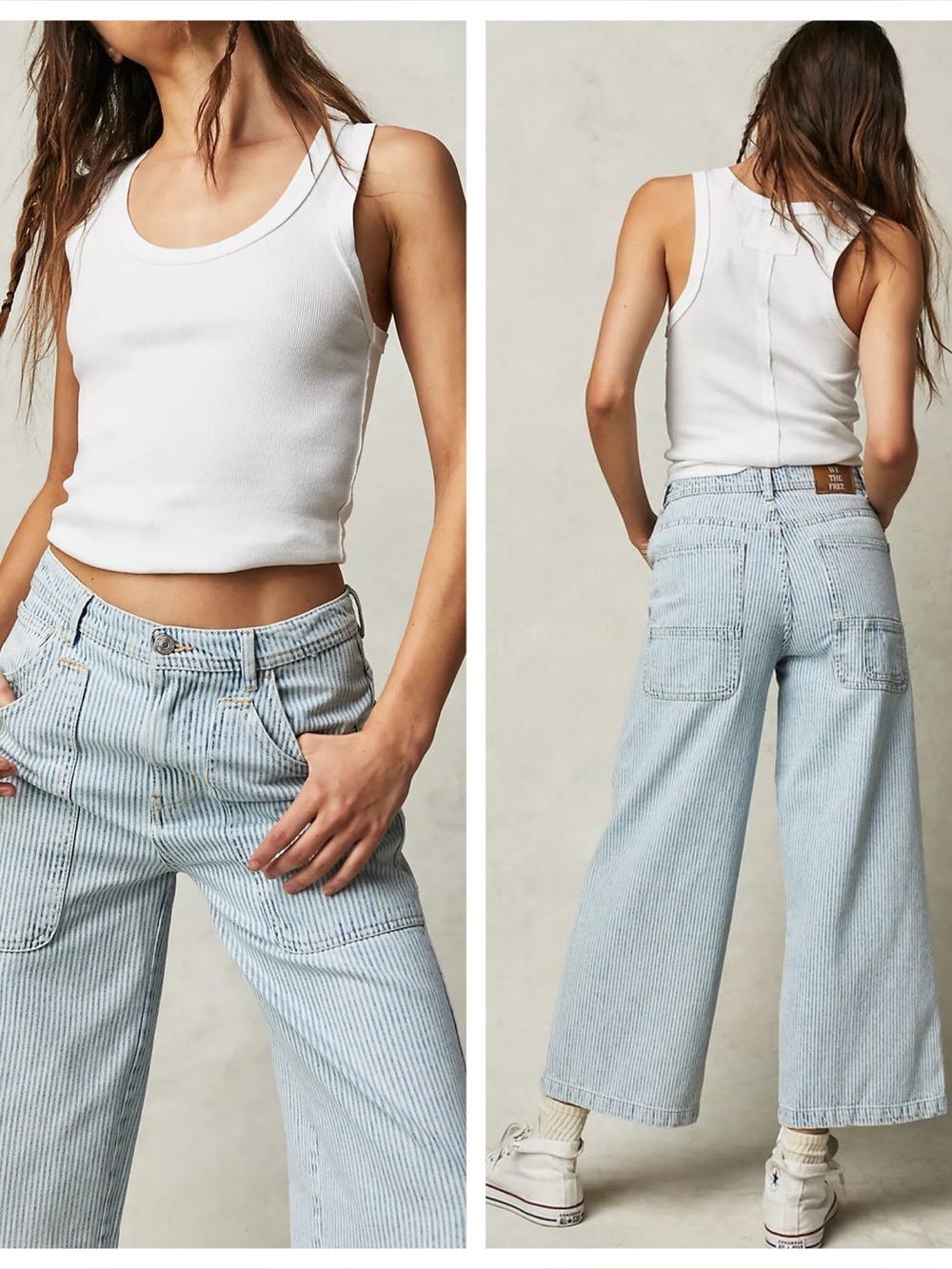 Free People We The Free Piper Mid-Rise Crop Wide-Leg Jeans